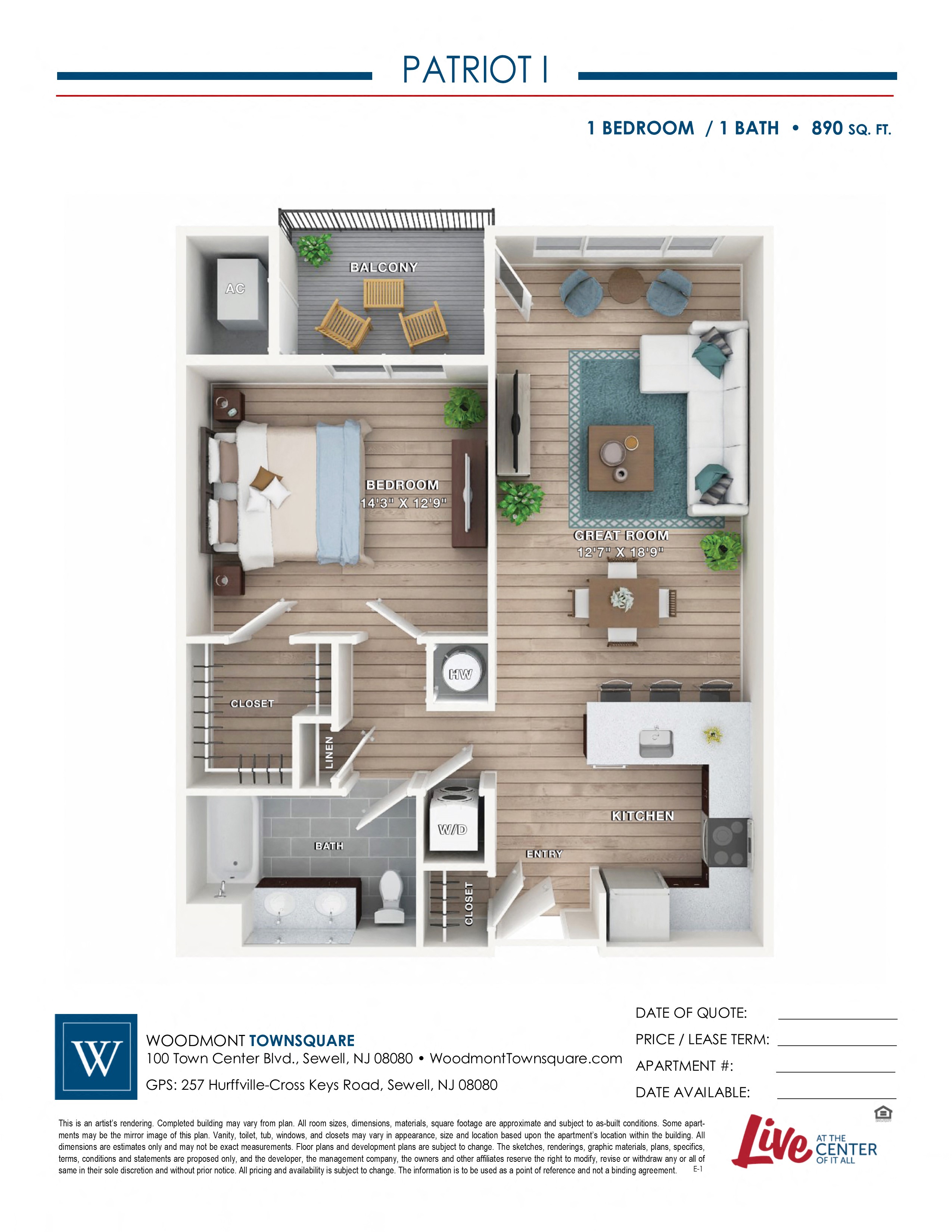 100 Town Center Boulevard 1-2 Beds Apartment for Rent - Photo Gallery 33